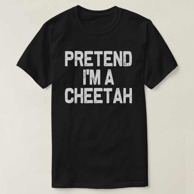 T-shirt Faire semblant d'être un costume d'Halloween corre (Design devant)