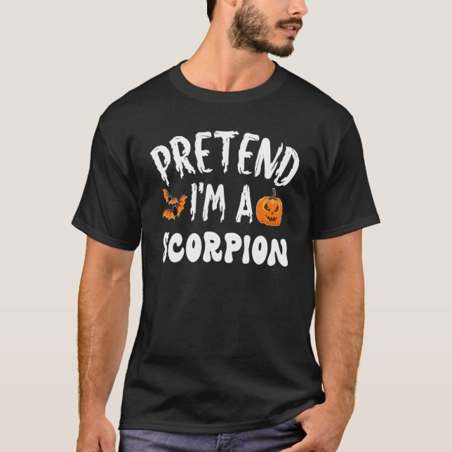 T-shirt Faire semblant d'être un costume d'Halloween Scorp (Devant)