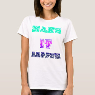 T-shirt Faire Toucher Du Doigt Typographie De Couleurs Vib