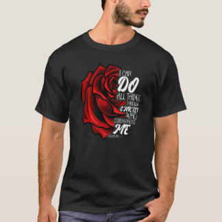 T-shirt Faire Toutes Les Choses Par Le Christ Renforce 6