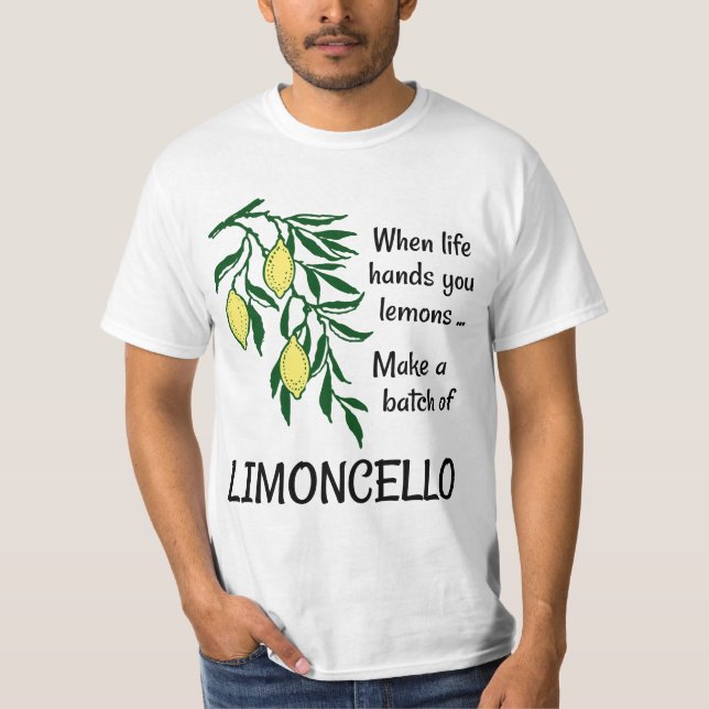 T-shirt Faire un lot de liqueur Limoncello Lemon (Devant)