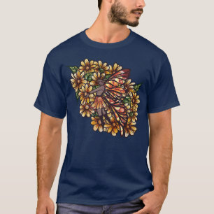 T-shirt Fairy Garden Daisy Nature Fairies ArtT-Shirt