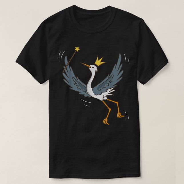 T-shirt Fairy Heron Wildlife Mystical Bird Heron Fairy Lov (Design devant)