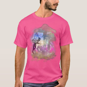 T-shirt Fairy Lights Aquarelle Aesthétique Forêt Champigno