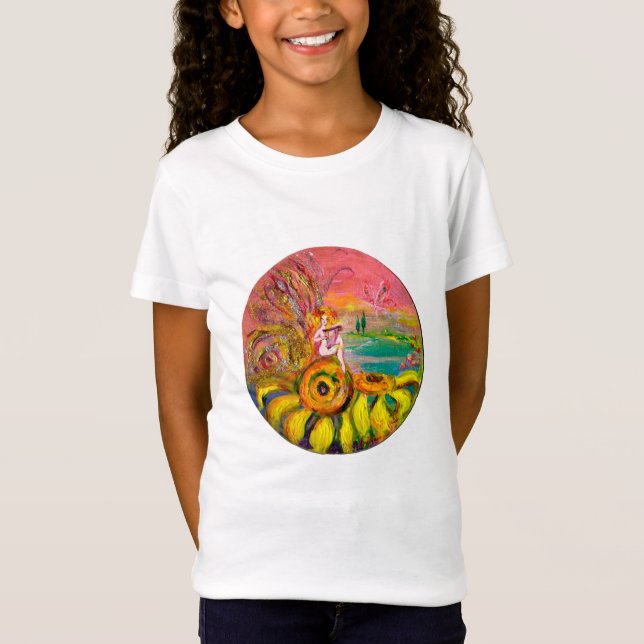 T-Shirt FAIRY OF THE SUNFLOWERS JOUER LYRA (Devant)