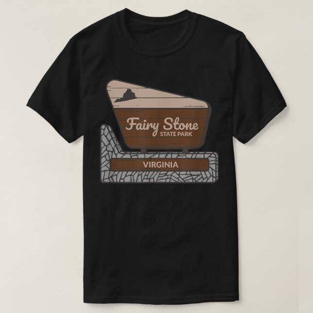 T-shirt Fairy Stone State Park Virginia VA Affiche de bien (Design devant)