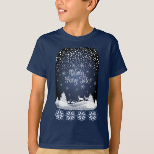 T-shirt Fairy Tale Fantasy de vacances d'hiver Forêt ennei