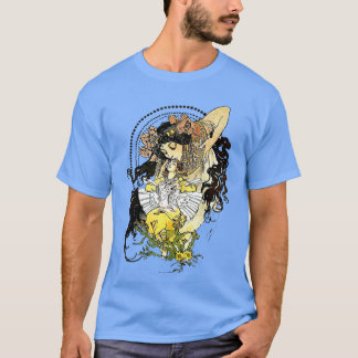 T-shirt Fairy Tale Imaginaire Femme Art Nouveau Mucha