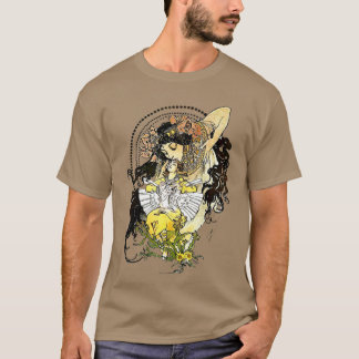 T-shirt Fairy Tale Imaginaire Femme Art Nouveau MuchaT-Shi