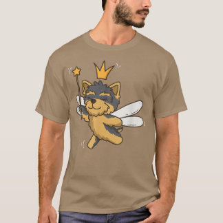 T-shirt Fairy Yorkshire Terrier Chien Mysical Animal de co