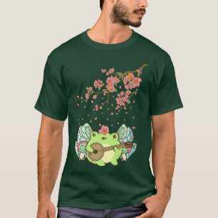T-shirt Fairycore Air Fairy Frog Jouer Banjo Cherr