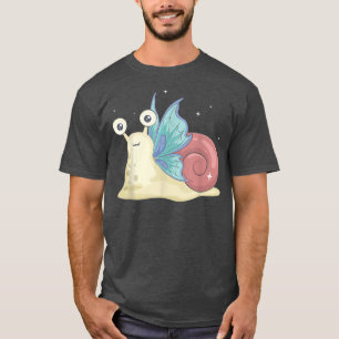 T-shirt Fairycore Esthétique Cute Fairy Snail Sluge Faecor