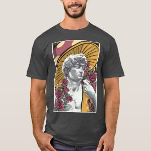 T-shirt Fairycore Esthétique David Par Michelangelo Rose M