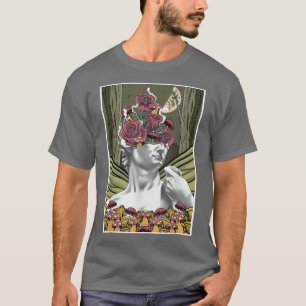 T-shirt Fairycore Esthétique David Par Michelangelo Rose M