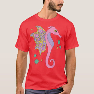 T-shirt Fairytale esthétique Fairycore Retro Seahorse