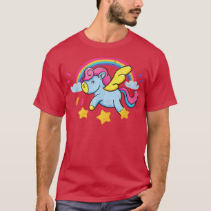 T-shirt Fairytale Imaginaire Arc en ciel Magique Animal mi