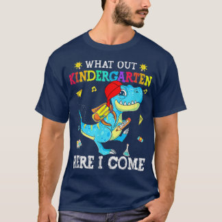 T-shirt Fais Attention À La Maternelle Ici Je Reviens Dino
