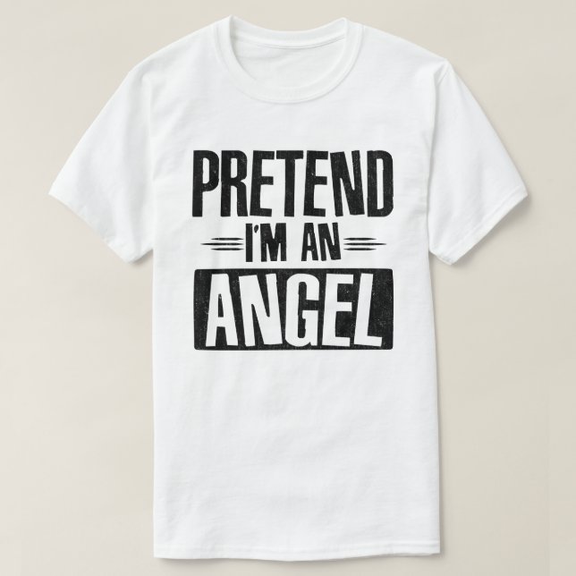 T-shirt Fais comme si je suis un costume d'Halloween aux n (Design devant)