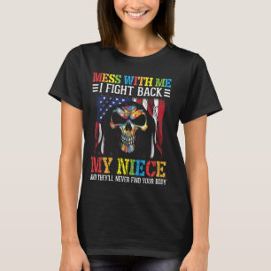 T-shirt Fais Moi Chier Je Riposte Ma Nièce Autisme Accepte