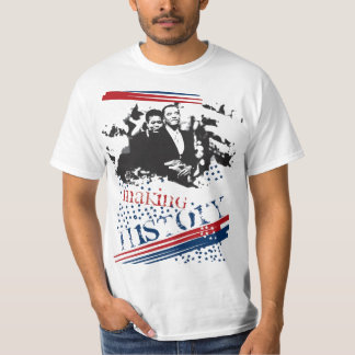 T-shirt Faisant à History_Red le JPEG bleu