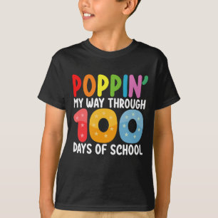 T-shirt Faisant mon chemin à travers 100 jours d'école