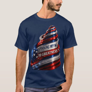 T-shirt Faisant Tourner Mon Chemin Vers La Grandeur Spiral