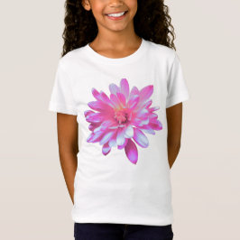 T-Shirt Faisceau rose, photo à fleurs rétro