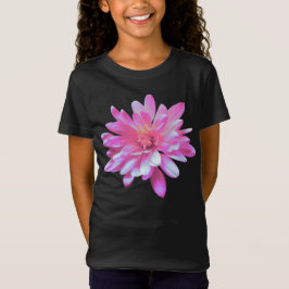 T-Shirt Faisceau rose, photo à fleurs rétro