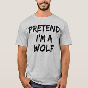 T-shirt Faisons comme si j'étais un loup Halloween drôle 