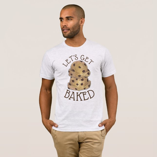 T-shirt Faisons cuire du chocolat chip Cookie Dough Foodie (Devant entier)