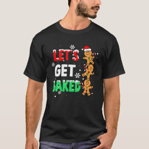 T-shirt Faisons cuire pain d'épices Hommes Neige Noël Xma