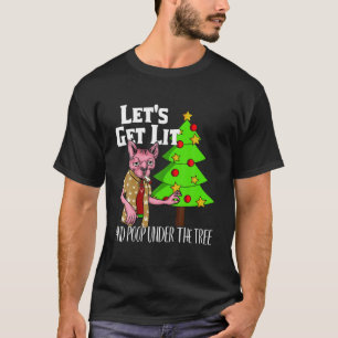 T-shirt Faisons-en un joli pyjama de Noël Stoner Kitty