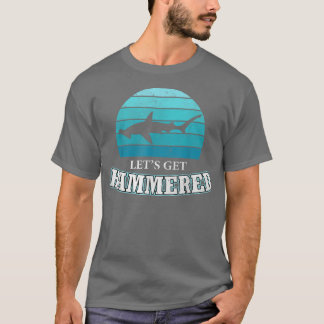 T-shirt Faisons Hammer toute la semaine requin à tête de m