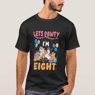 T-shirt Faisons la Fête J'ai Huit Ans 8ème Anniversaire Th