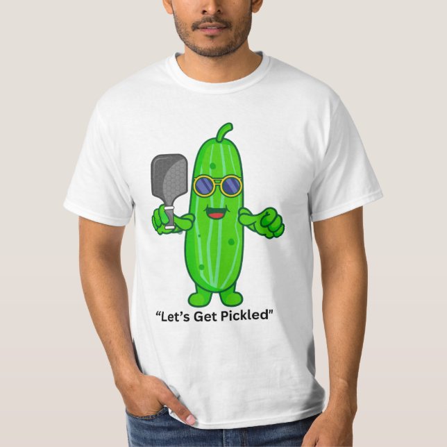T-shirt Faisons-nous cueillir | Drôle Joueur de Pickleball (Devant)