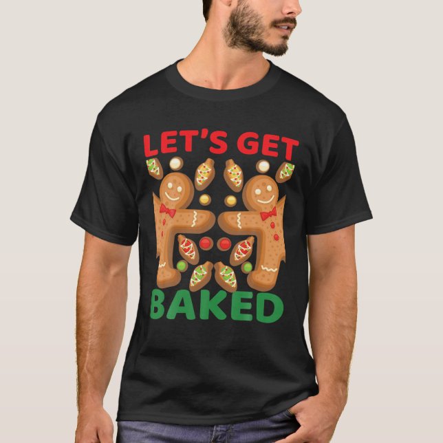 T-shirt Faisons-nous cuire Noël Gingerpain biscuit Bakin (Devant)