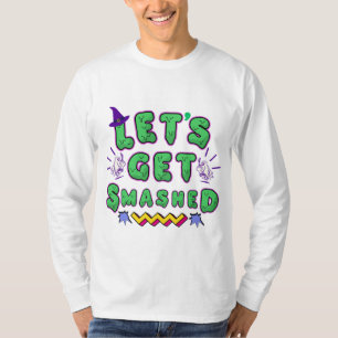 T-shirt Faisons tomber la conception de la fête d'Hallowee
