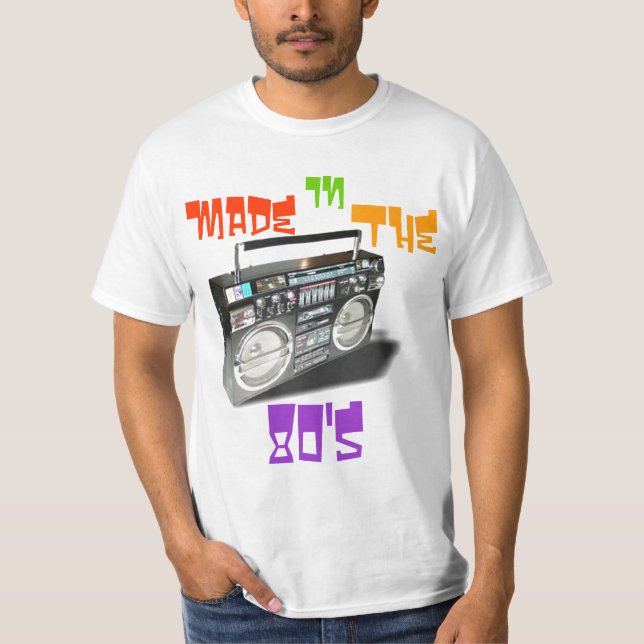T-shirt Fait dans la chemise des années 80 (Devant)
