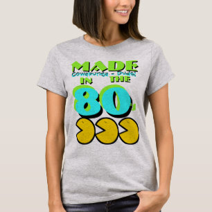 T-shirt Fait dans les couleurs rétro des années 80