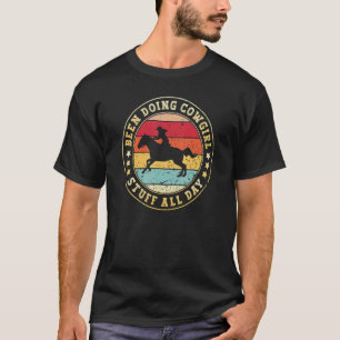 T-shirt Fait des trucs de cowgirl toute la journée Cavaliè
