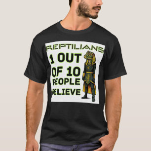 T-shirt Fait effrayant sur les reptiliens