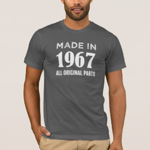 T-shirt Fait en 1967 tout l'original partie la
