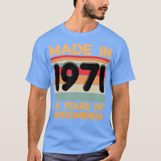 T-shirt Fait En 1971
