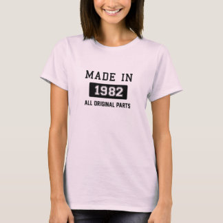 T-shirt Fait en 1982 - toutes les pièces d'original