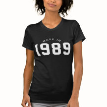 Fait en 1989 Anniversaire personnalisé