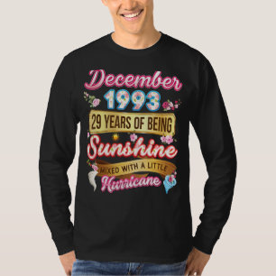 T-shirt Fait En Décembre 1993 Fille 29 Ans 29e Naissance
