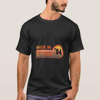 T-shirt Fait En Octobre 1994 Magnifique Depuis 1994 Annive