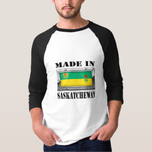 T-shirt Fait en Saskatchewan (lumière)