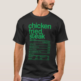 T-shirt Fait nutritionnel de steak frit de poulet Thanksgi