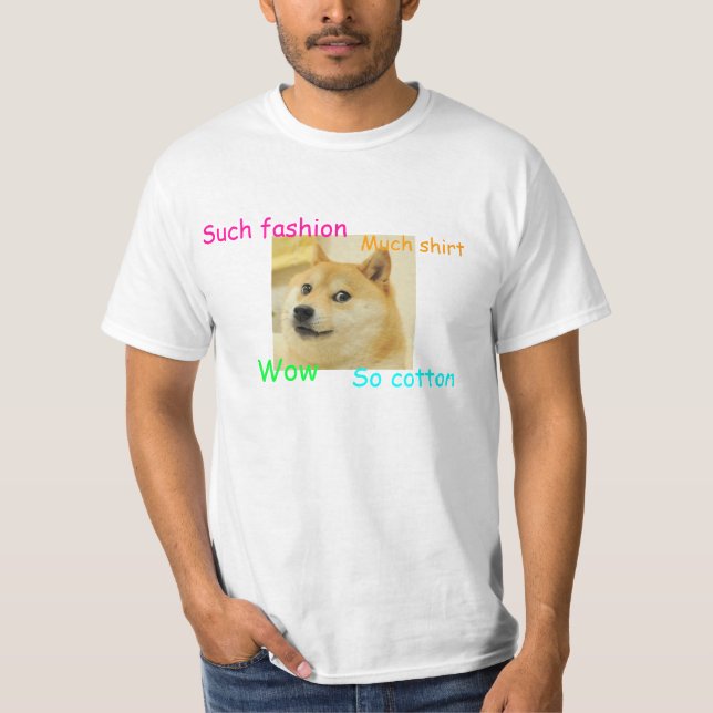 T-shirt fait sur commande de doge (Devant)